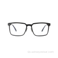 Herren TR90 Metall gemischt quadratische optische Brillenrahmen